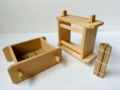 Vintage Wooden Soba Seiro Trays (Set of 2)