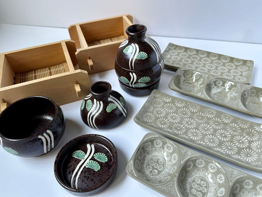 Vintage Japanese Soba Dining Set (12 Pieces)